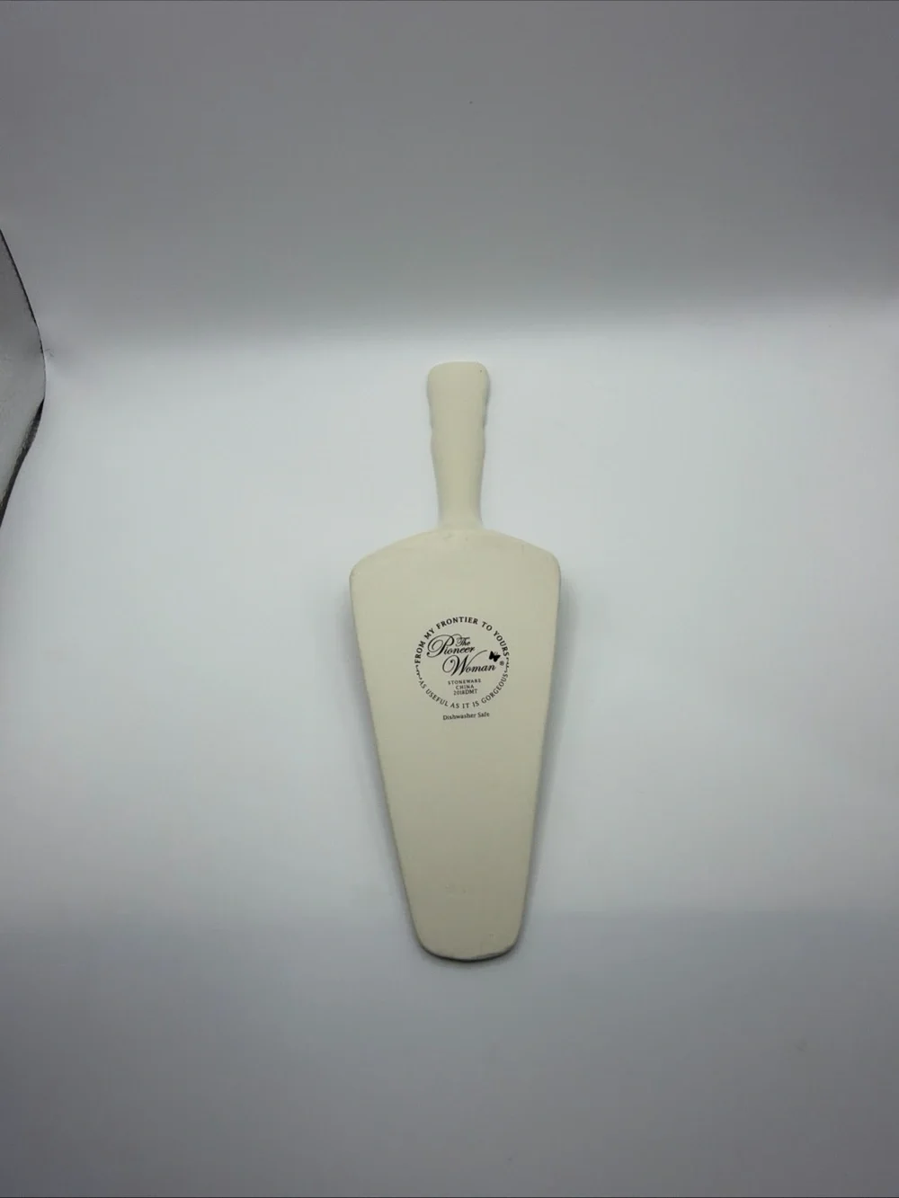 RARE Retired Pioneer Woman Ceramic Pie Server - Blue Red Floral 